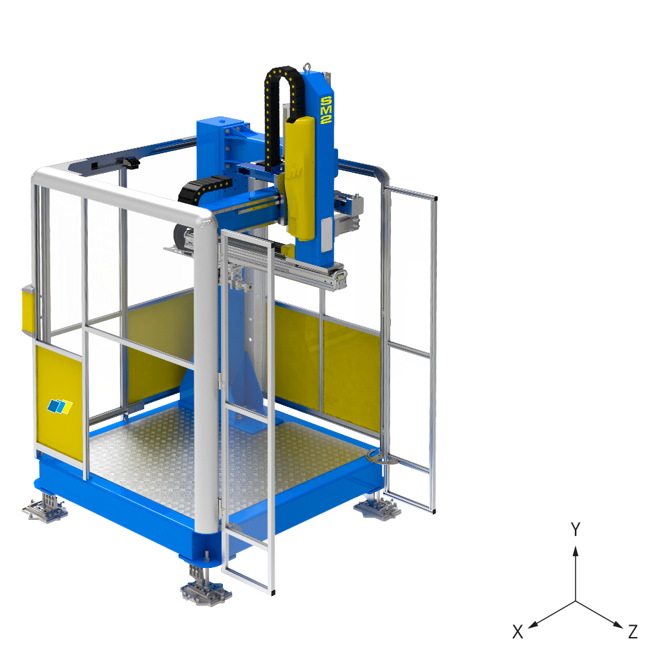 robot-laterale-tre-assi-cartesiani- sm2-stack-mold-x-series-campetella-robotic-center